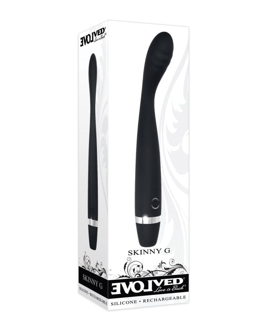 Evolved Skinny G  Silicone G Spot Vibrator - Black