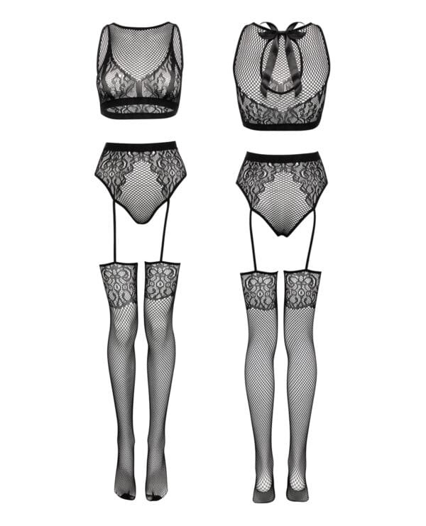 Fifty Shades of Grey Captivate Lacy Bra Set Black O/S - Image 4