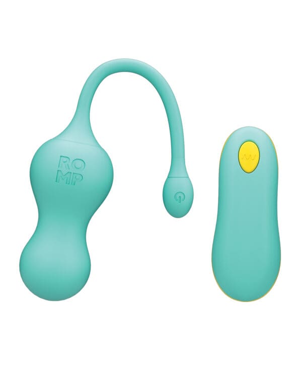 Romp Cello Remote Control G-Spot Vibrating Egg - Blue - Image 3