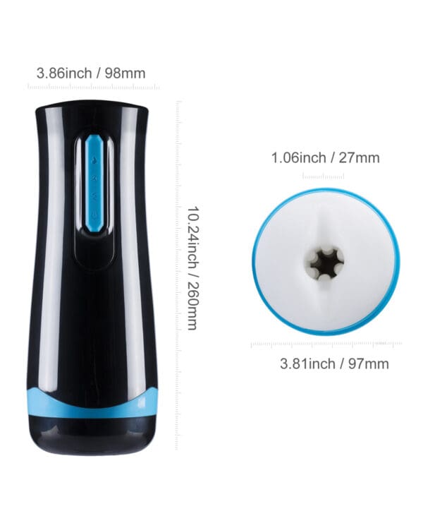 Haven Automatic Male Masturbator With Sucking Penis Sleeve - Black - Image 4