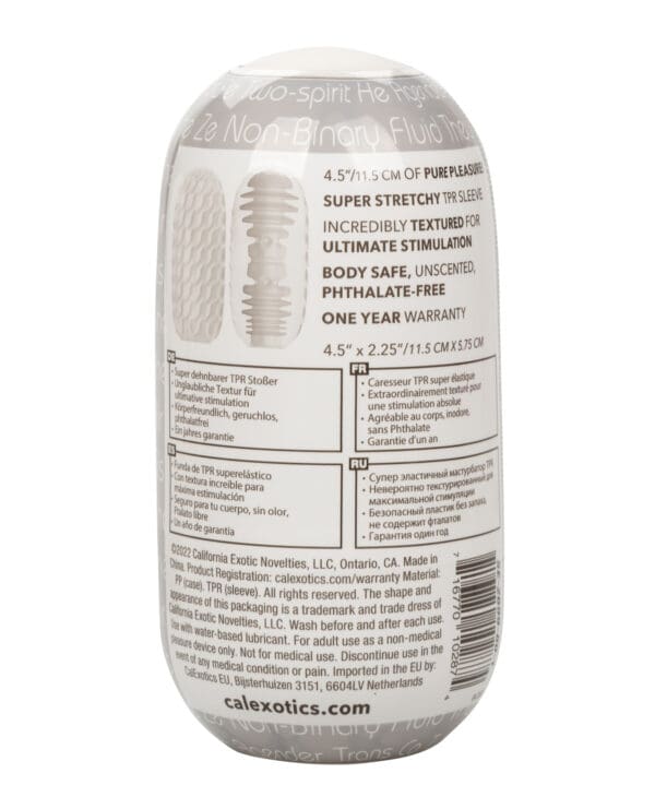 Boundless Reversible Ribbed Stroker - White - Image 2