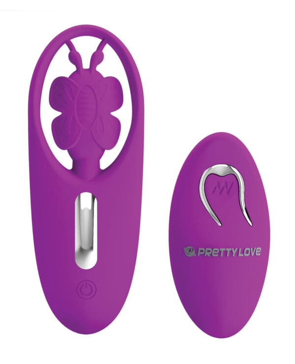 Pretty Love Dancing Butterfly Panty Vibe w/Free Panty - Fuchsia - Image 3