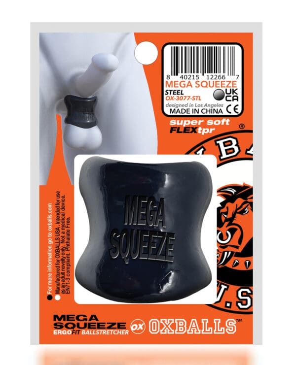Oxballs  Mega Squeeze Ergofit Ballstretcher - Black - Image 4