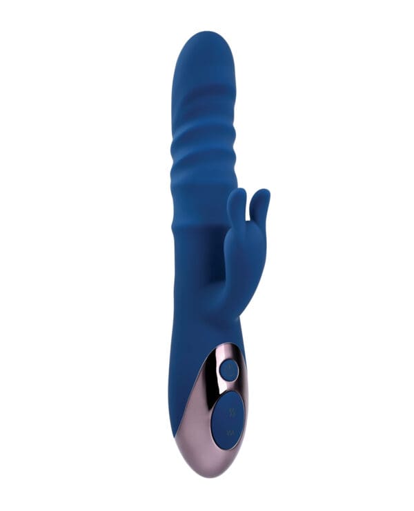 Evolved The Ringer Rechargeable Thrusting Rabbit - Blue - Image 3