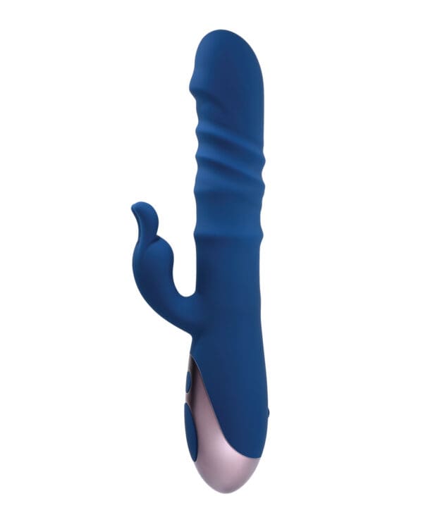 Evolved The Ringer Rechargeable Thrusting Rabbit - Blue - Image 4