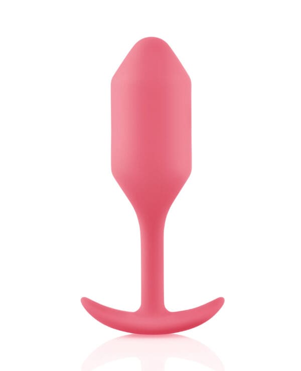 b-Vibe Weighted Snug Plug 2 - 114 g Coral - Image 2