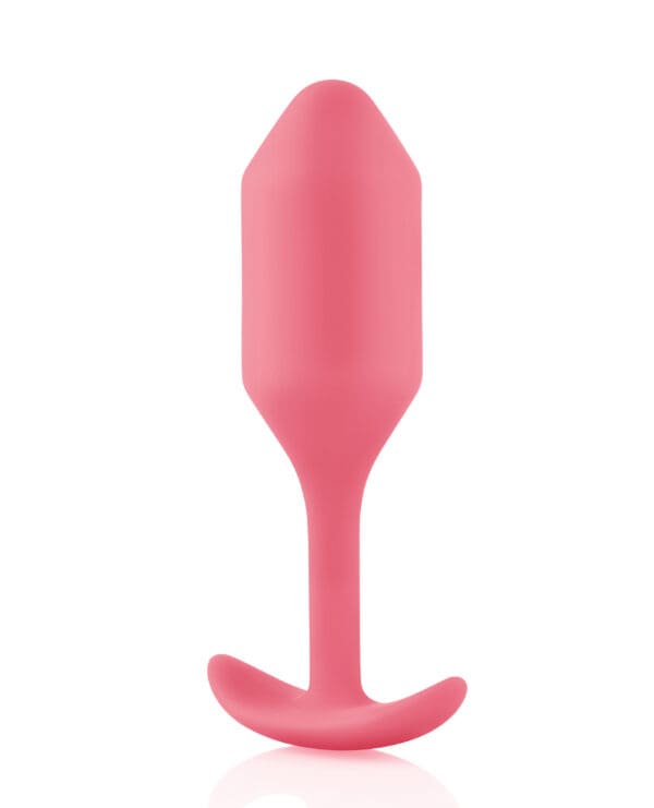 b-Vibe Weighted Snug Plug 2 - 114 g Coral - Image 3