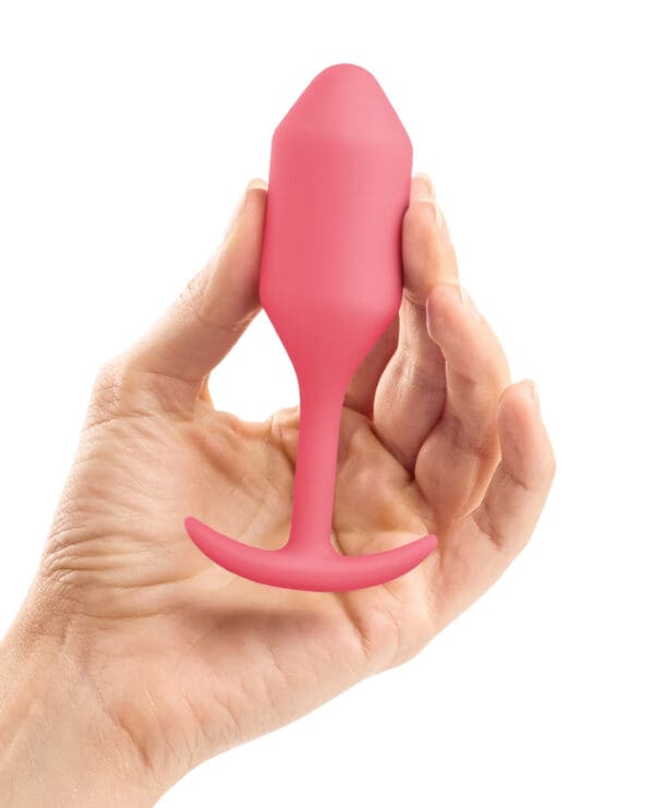 b-Vibe Weighted Snug Plug 2 - 114 g Coral - Image 4
