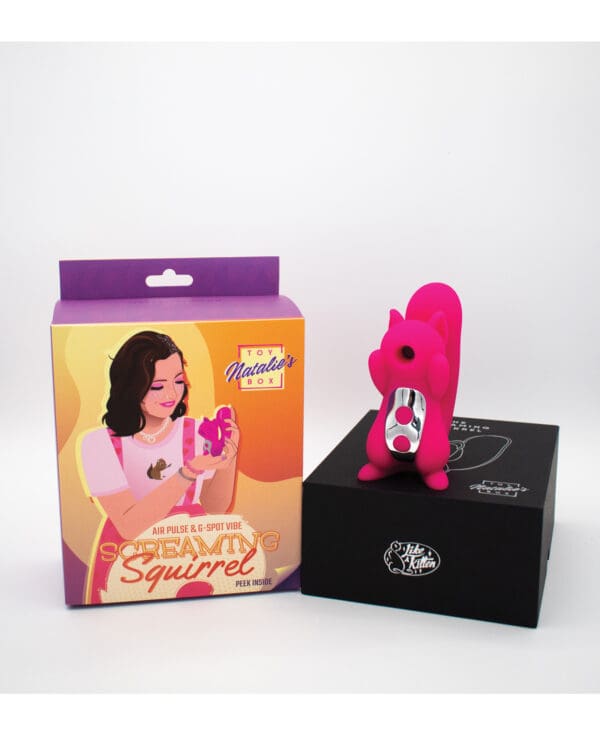 Natalie's Toy Box Screaming Squirrel Pulsing and Vibrating - Hot Pink - Image 4