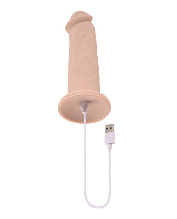 Evolved 7" Girthy Vibrating Dong - Light - Image 5