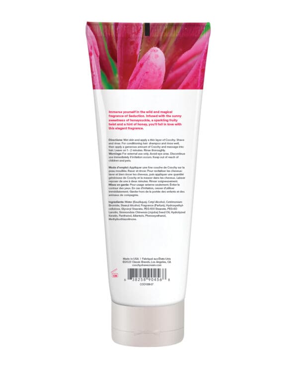 COOCHY Seduction Shave Cream - 7.2 oz Honeysuckle/Citrus - Image 2