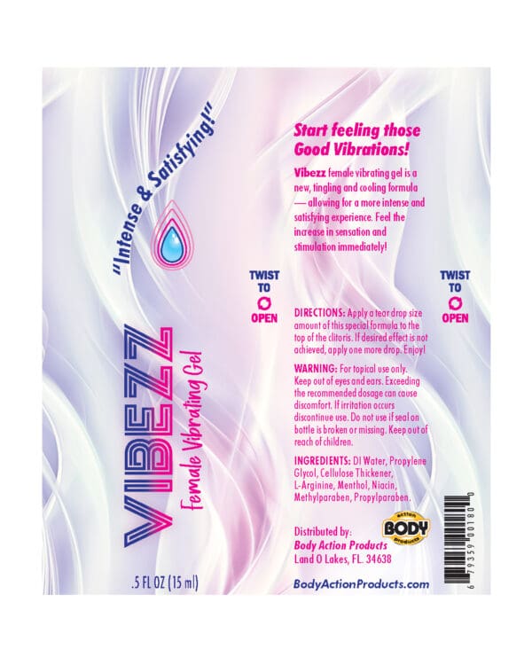 VIBEZZ Stimulating Gel - .5 oz Bottle - Image 2