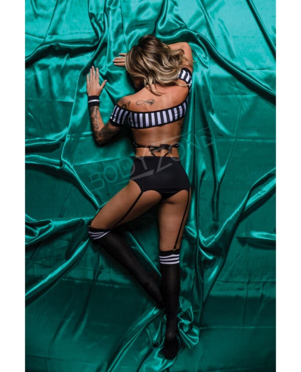 Role Play Risque Referee 6 pc Set Black/White S/M - Image 2