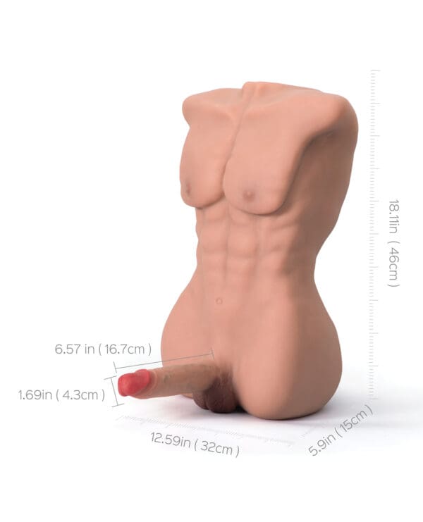 Atlas Torso Male Sex Doll with Flexible Dildo - Image 4