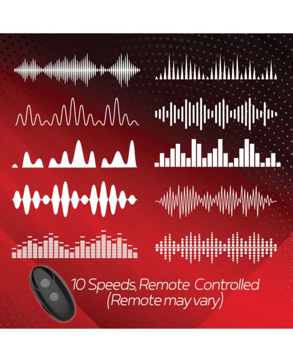 Massive Red Dot Cock Ring V2 - Black - Image 5