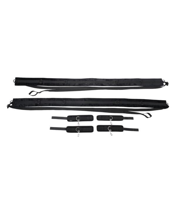 Sportsheets No Matter Where Adjustable Bondage Restraint System - Black - Image 2