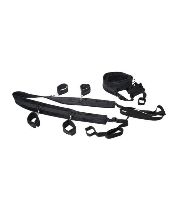 Sportsheets No Matter Where Adjustable Bondage Restraint System - Black - Image 3