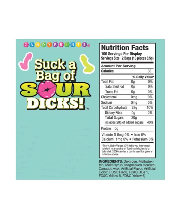 Suck a Bag of Sour Dicks - 100 pc Bag - Image 4