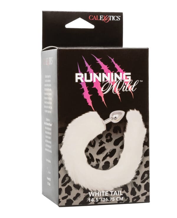 Running Wild White Tail Metallic Anal Probe - Image 5