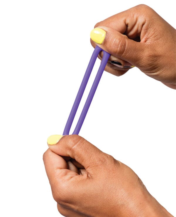 Romp Remix Trio Penis Ring Set of 3 - Purple - Image 4