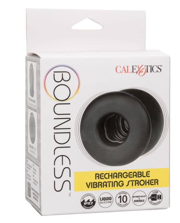 Boundless Rechargeable Vibrating Stroker - Black - Image 2