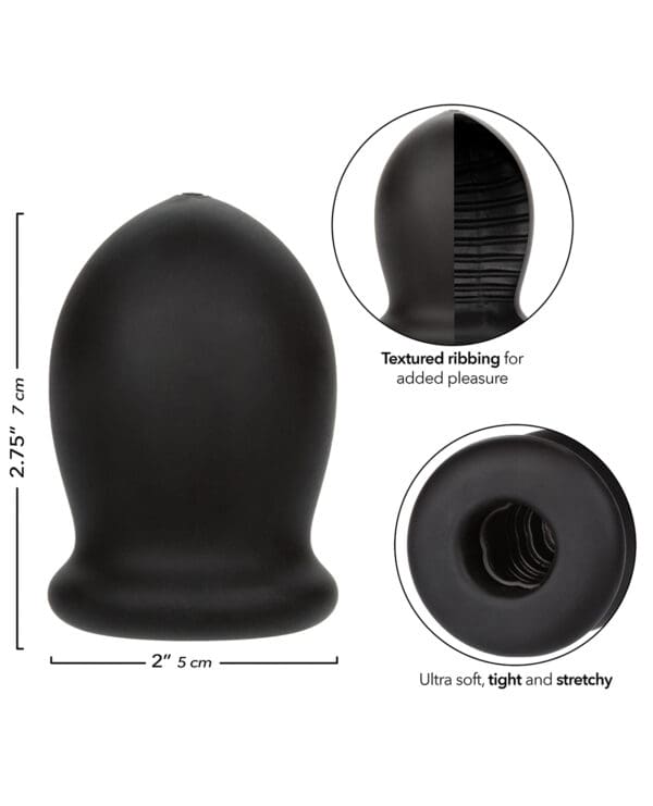 Boundless Rechargeable Vibrating Stroker - Black - Image 4