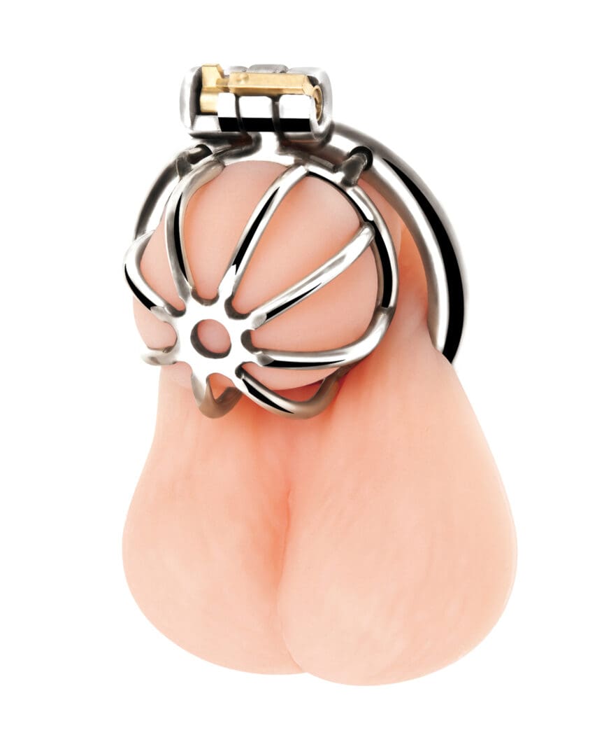 Blue Line Little Cock Chastity Cage - Image 2