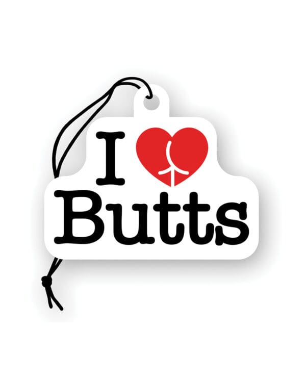 Wood Rocket I Love Butts Air Freshener - Apple - Image 2
