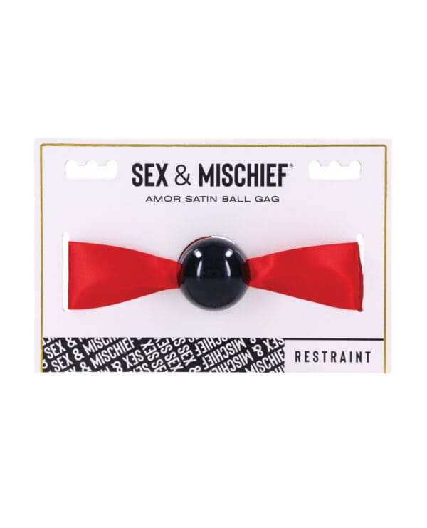Sex & Mischief Amor Satin Ball Gag - Image 2
