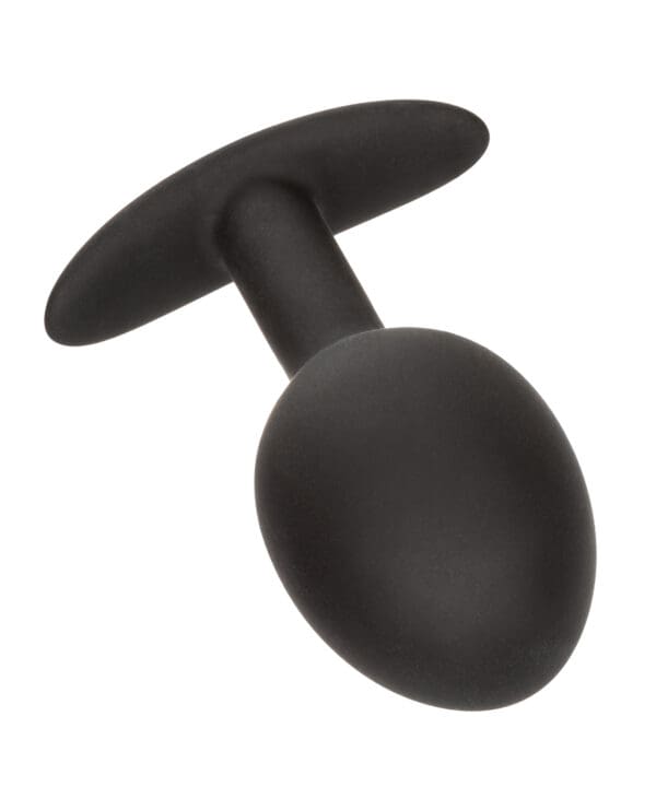 Weighted Silicone Anal Plug - Black - Image 3
