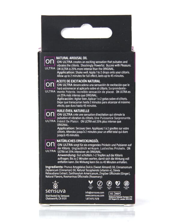 ON for Her Arousal Oil Ultra Medium Box - 5 ml Bottle - Image 2