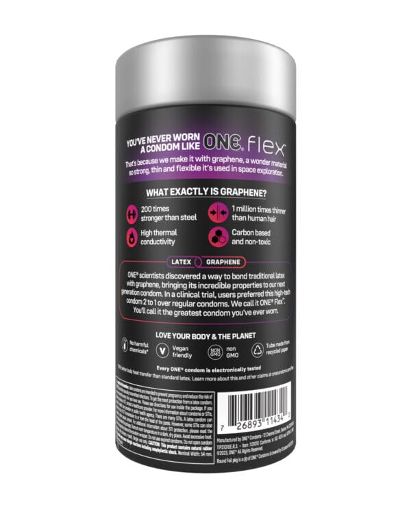 One Flex Graphene Condom - Pack of 10 - Image 2