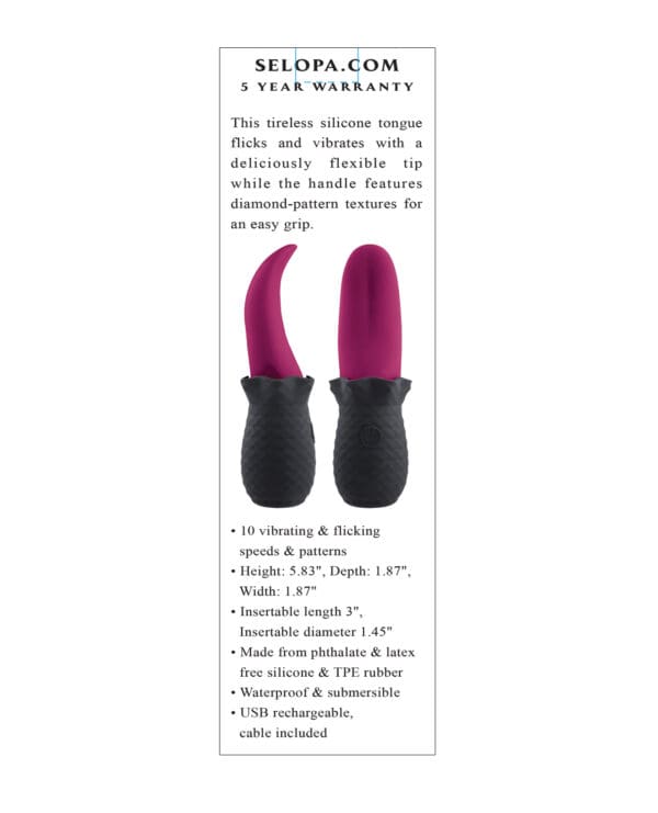 Selopa Tongue Teaser - Pink/Black - Image 5