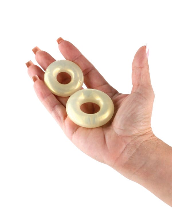 Fantasia Double Stack Cock Rings - Amber - Image 3