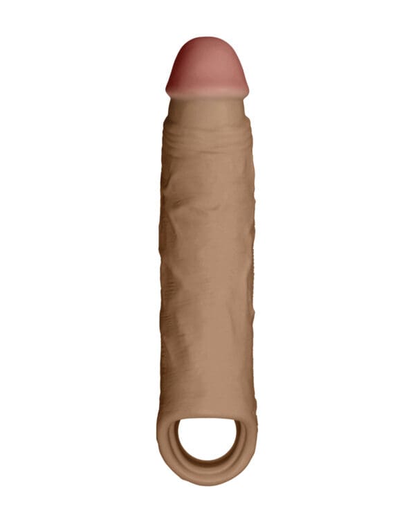 Shaft Model F Flexskin Liquid Silicone 8.8" Sheath - Oak - Image 2