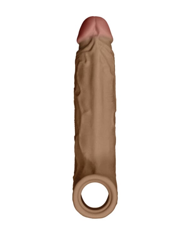 Shaft Model F Flexskin Liquid Silicone 8.8" Sheath - Oak - Image 3
