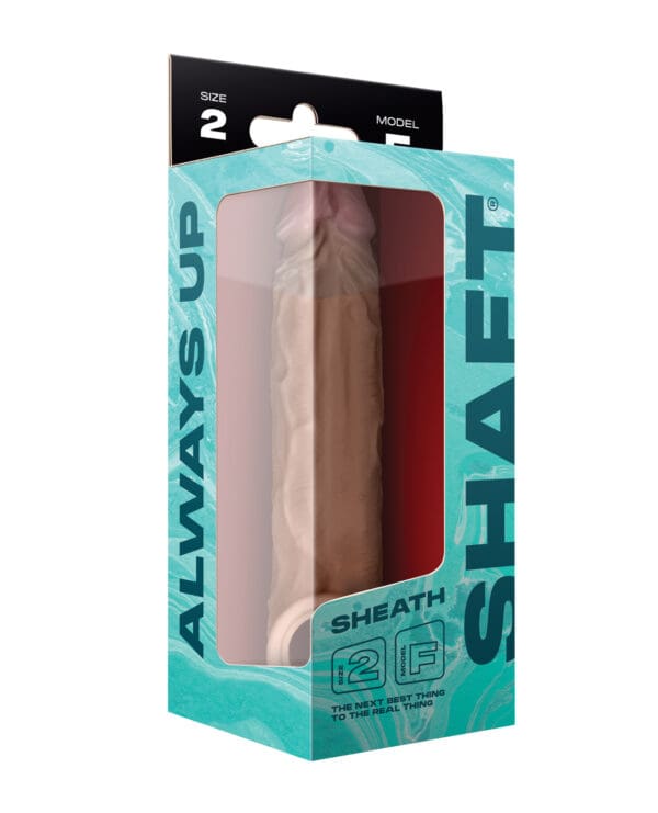 Shaft Model F Flexskin Liquid Silicone 8.8" Sheath - Oak - Image 5