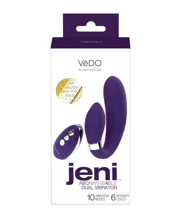 VeDO Jeni Dual Motor Vibe w/Remote - Purple - Image 5