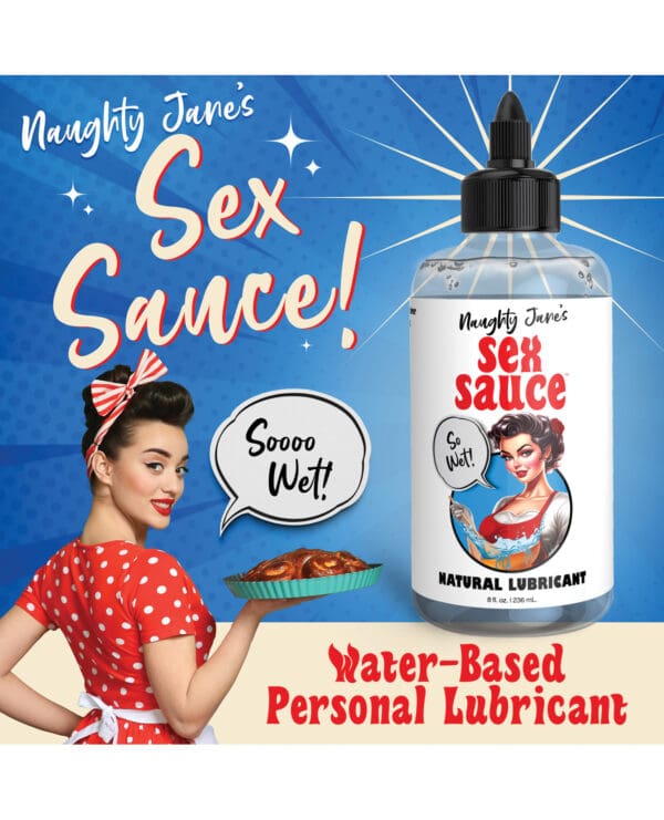 Naughty Jane's Sex Sauce Natural Lubricant - 8 oz - Image 2