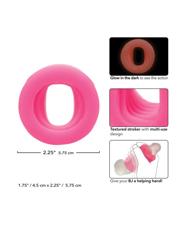 Slop Top Glow in the Dark Filthy Luv Stroker - Pink - Image 5