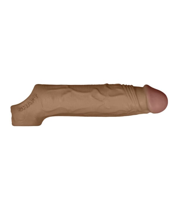 Shaft Model F Flexskin Liquid Silicone 7.8" Sheath - Oak - Image 4