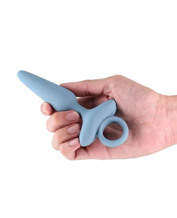 Renegade Maverick Vibrating Anal Plug - Gray - Image 3