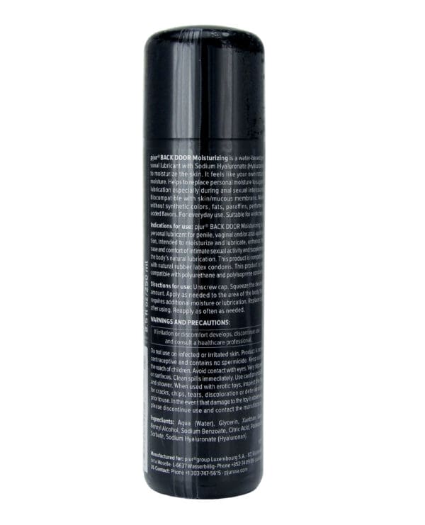 Pjur Back Door Anal Water Based Personal Lubricant - 250 ml Bottle - Image 2