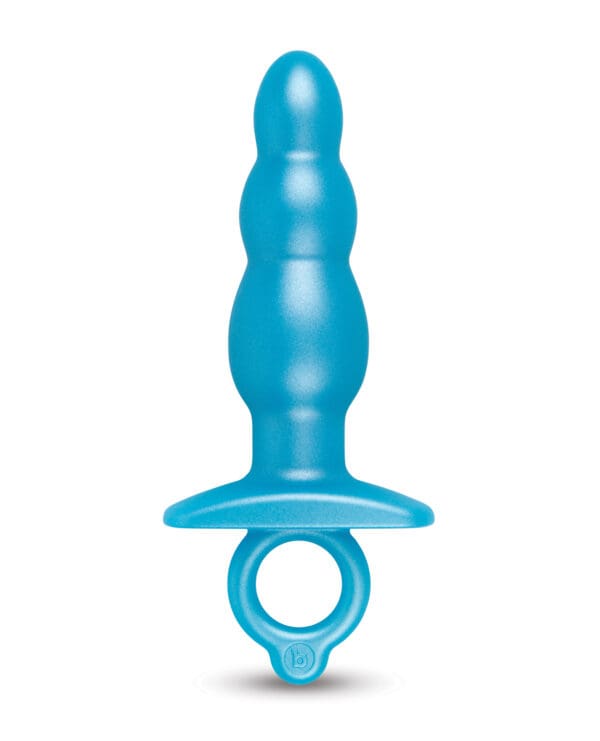 b-Vibe Butties Bounce Beaded Tapered Plug - Blue - Image 2
