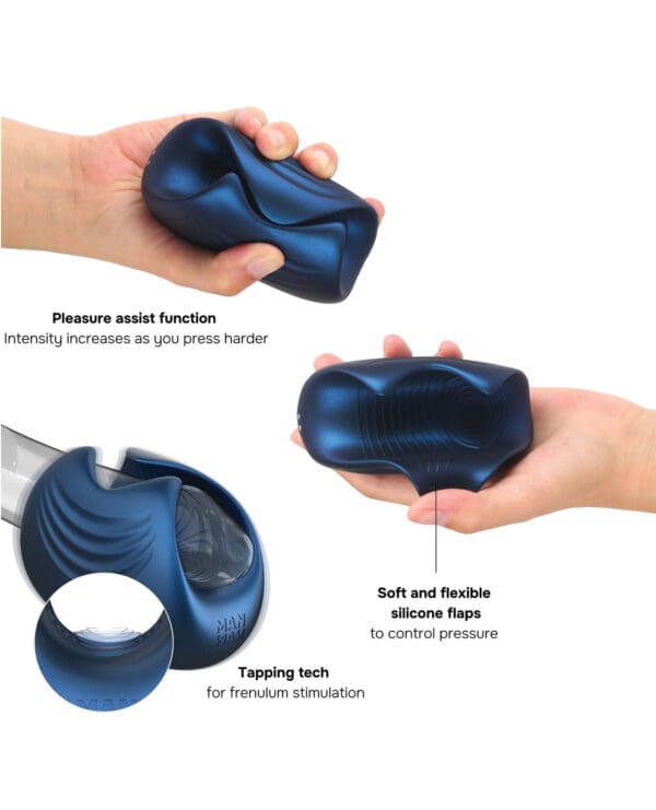 Manwan Sub-One Tapping Male Masturbator - Stellar Blue - Image 2