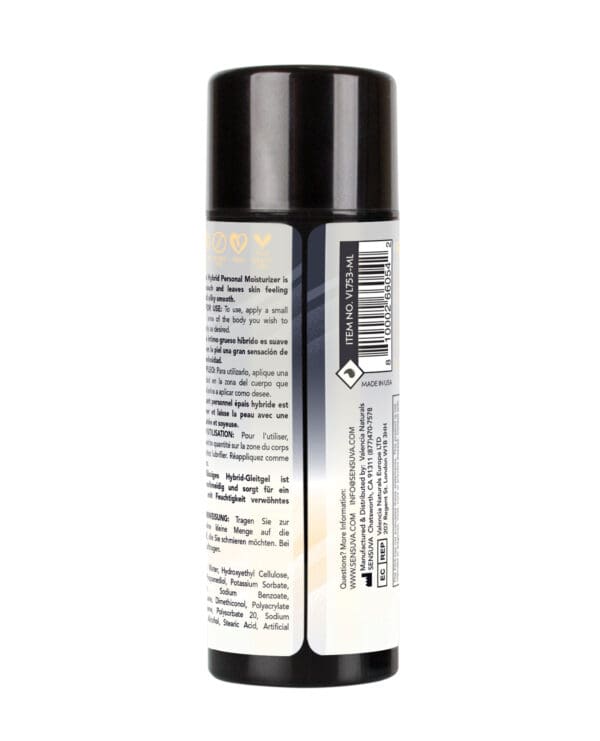 Sensuva Ultra Thick Hybrid Personal Moisturizer - 3.4 oz Unflavored - Image 2
