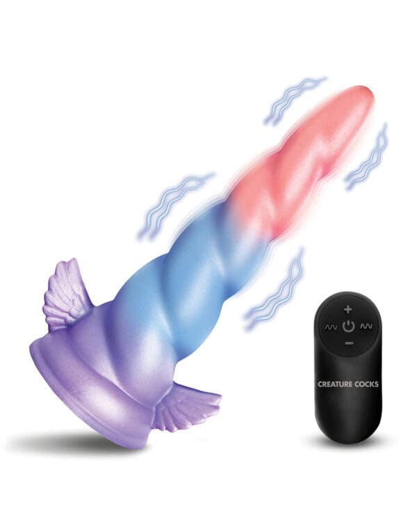 Creature Cocks - Deluxe Dream Rider Vibrating Unicorn Silicone Dildo - Image 3