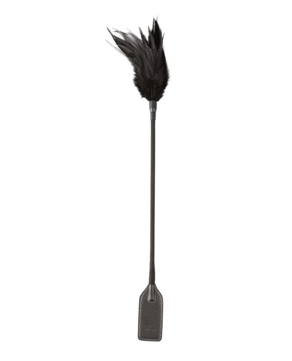 Sei Mio Slap & Tickle Dual Ended Crop & Tickler - Black - Image 2