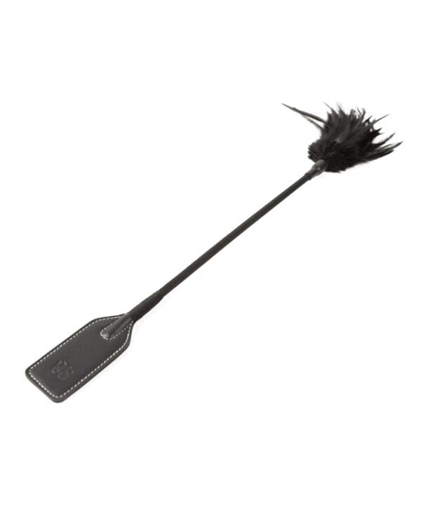 Sei Mio Slap & Tickle Dual Ended Crop & Tickler - Black - Image 3