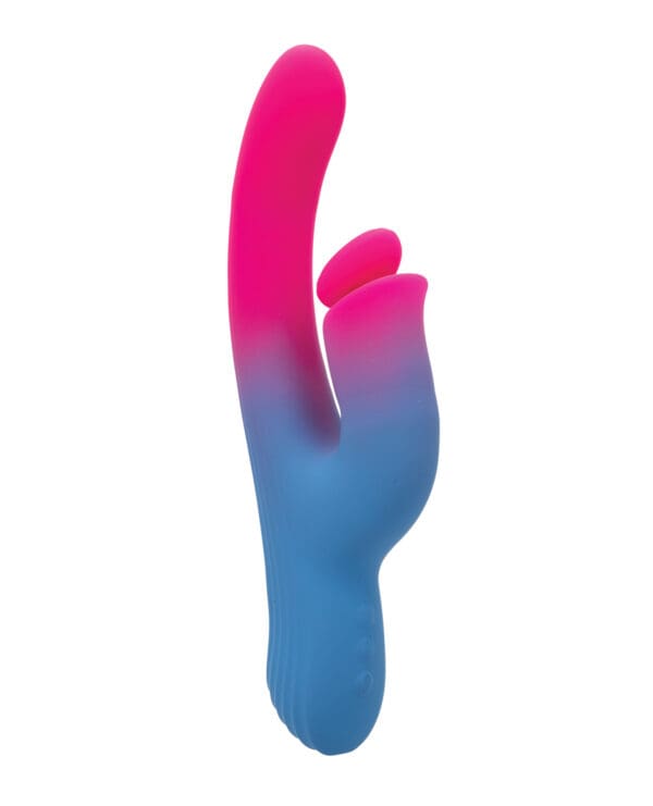 Elation Thrusting Dual Vibrator - Blue/Pink - Image 2